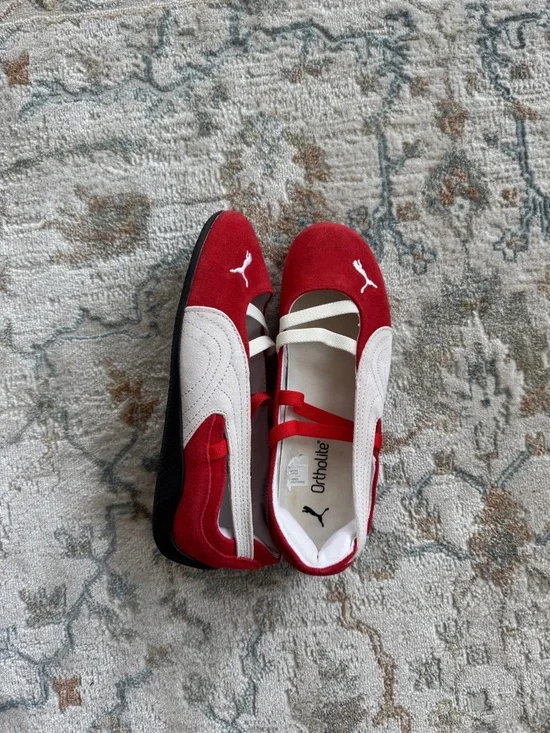 PUMA Speedcat Lovelace Ballet Shoes in Red 7 - Picture 5 of 11